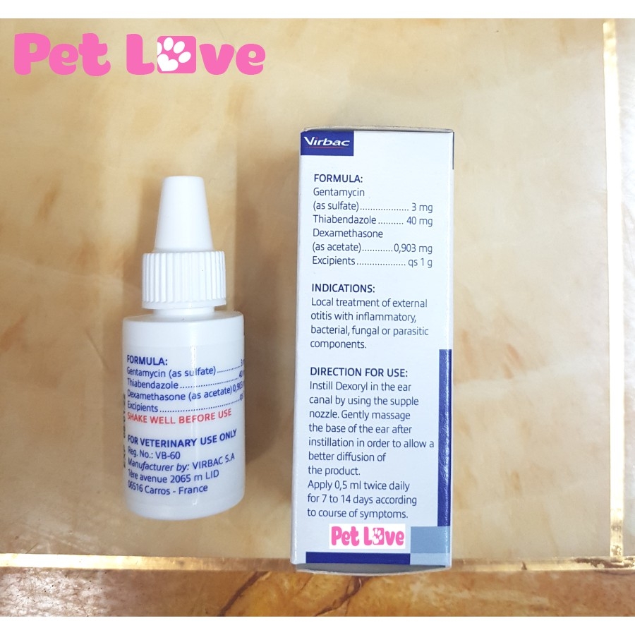 Dexoryl chống viêm tai chó mèo