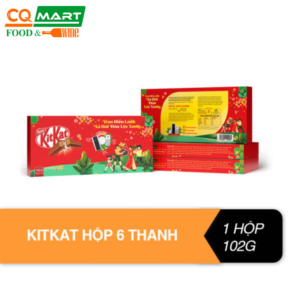 Socola KitKat Hộp 6 Thanh 102g