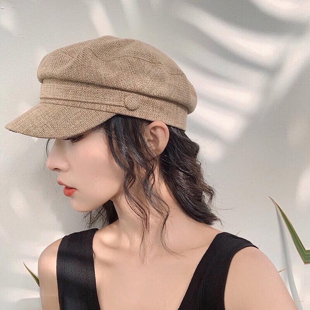 mũ baret muối tiêu/ nón nồi thời trang hàn quốc