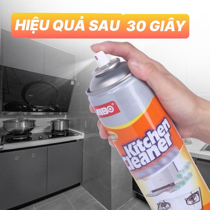 [HCM][SIÊU SẠCH] CHAI XỊT TẨY RỬA NHÀ BẾP KITCHEN 500ML TẨY SẠCH MỌI VẾT DẦU MỠ VẾT Ố VÀNG LÂU NĂM TRÊN MỌI BỀ MẶT - HIỆU QUẢ NHANH CHÓNG KHỬ MÙI HIỆU QUẢ