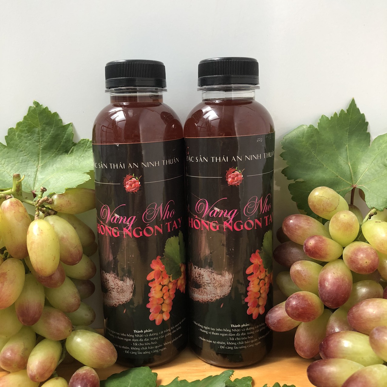 Nước Nho Hồng Nhật Lên Men (Vang Nho Hồng Nhật) 500ml & 750ml