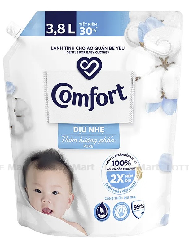 NƯỚC XẢ LÀM MỀM VẢI COMFORT 3,8L