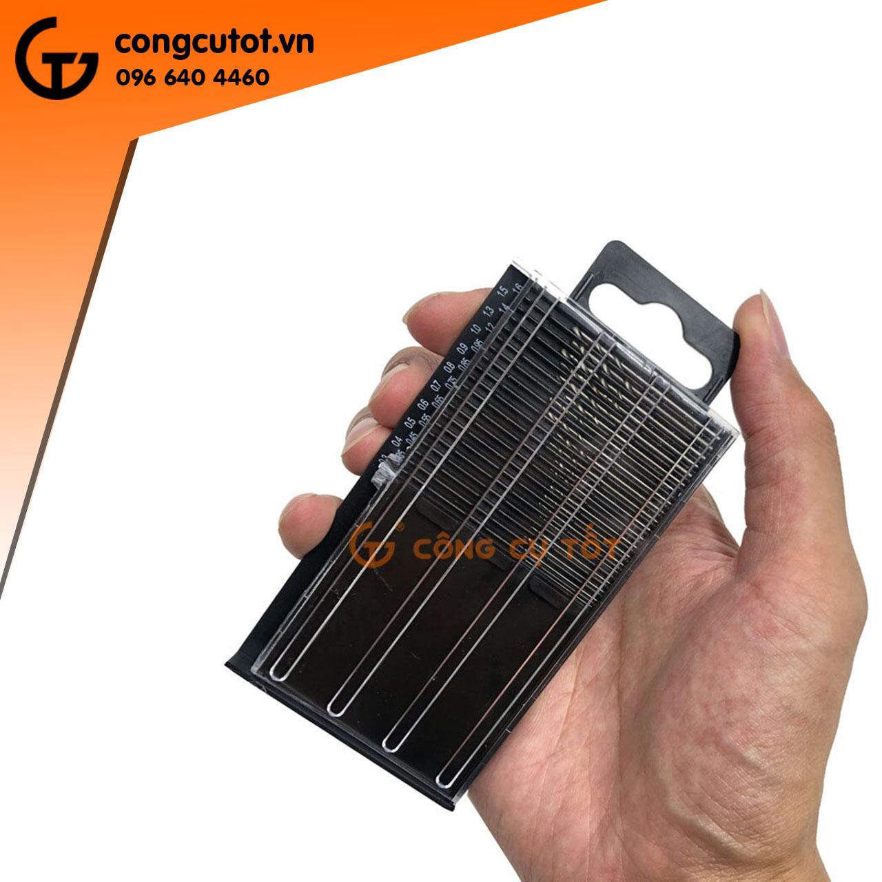 Bộ 20 mũi khoan mini thép cao cấp 0.3-1.6mm