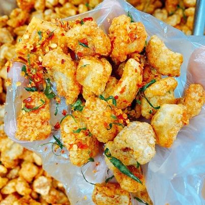 Tóp mỡ sấy lá chanh - 100g