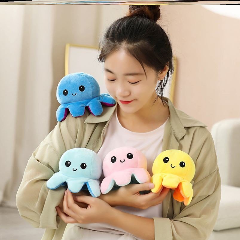 Bạch tuộc lật mặt thay đổi cảm xúc dễ thương