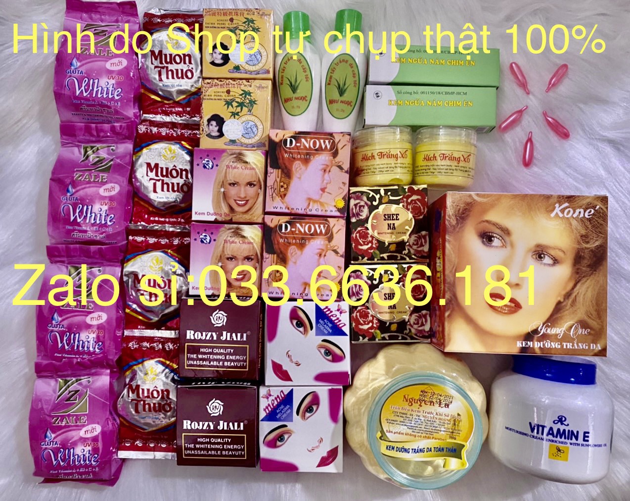 Combo kem trộn theo công thức spa riêng,trắng hồng,đều màu,mềm mịn và không bắt nắng