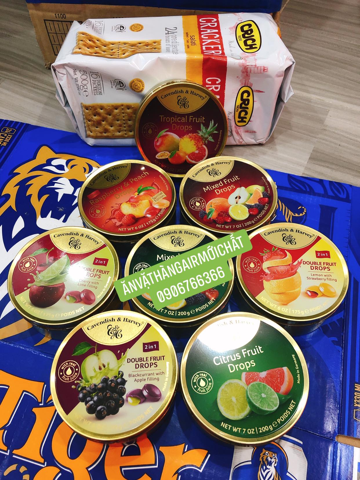 [DATE ĐẸP 2026]Kẹo Trái Cây Cavendish & Harvey Hộp Thiếc 200 Gram