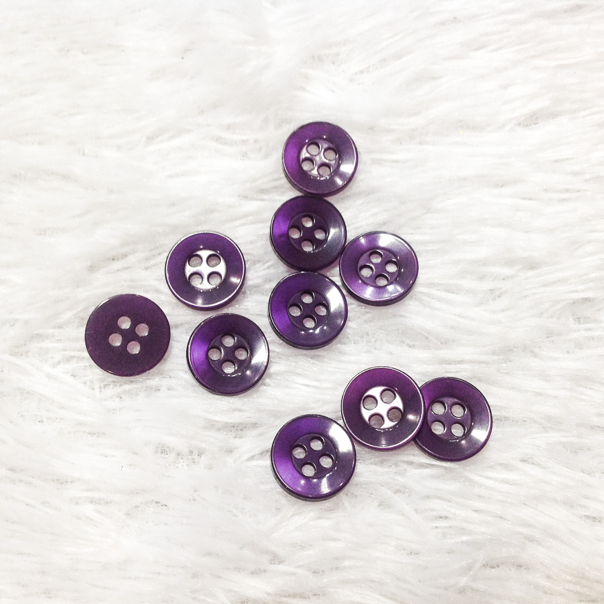 Combo 10 buttons cheap plastic mini shirt garment 4 holes basic office clothing