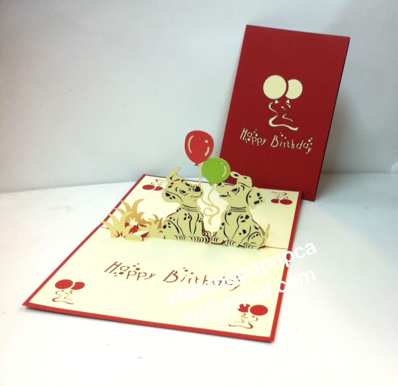 Chó Đốm - Dog - Sinh Nhật - Birthday - Thiệp 3D