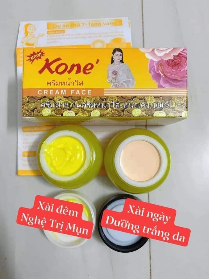 Kem cặp kone vàng dành cho da mụn thái lan ( hộp màu vàng)