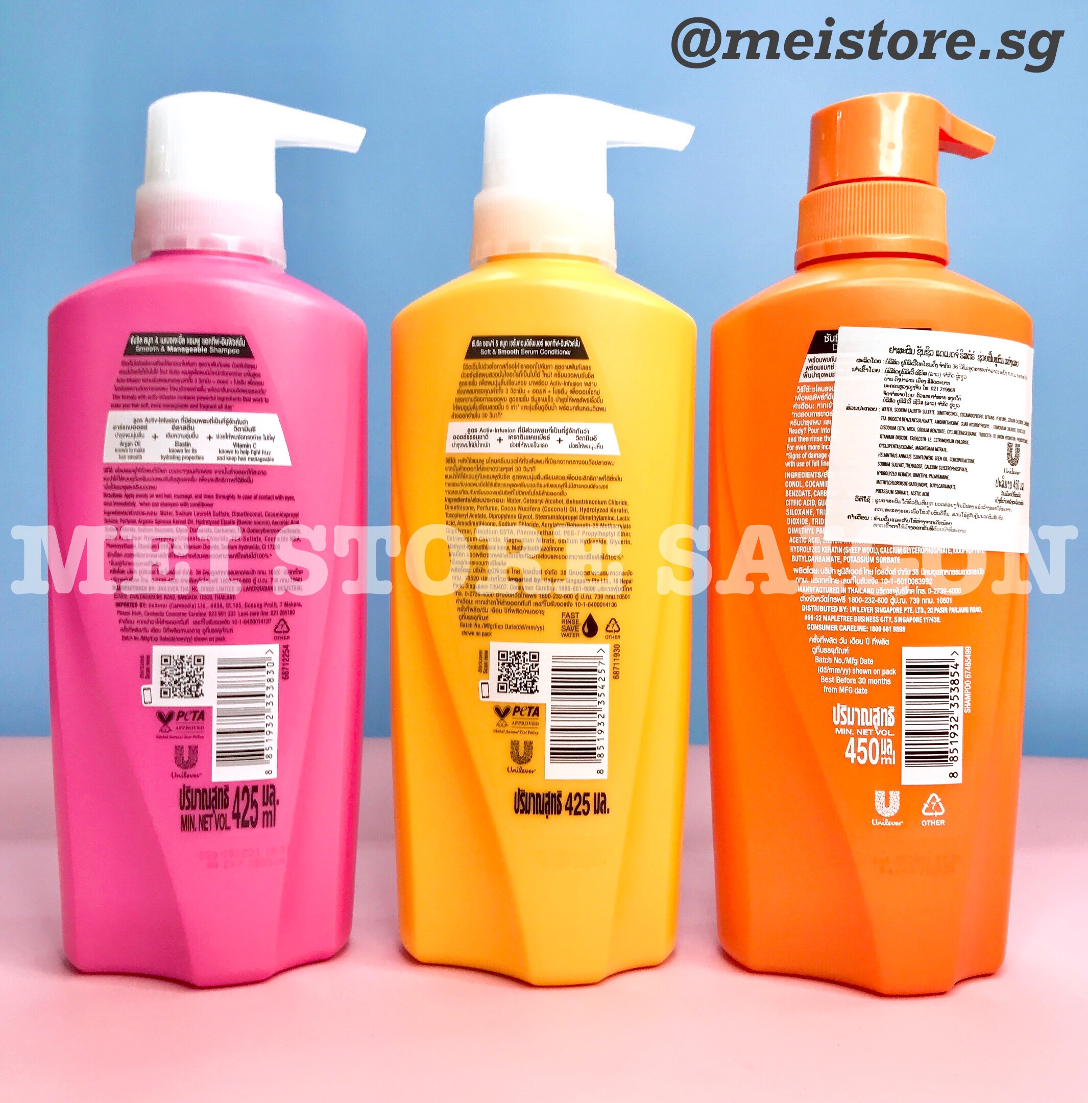 Dầu Gội Sunsilk Thái Lan 425ml Đủ Loại