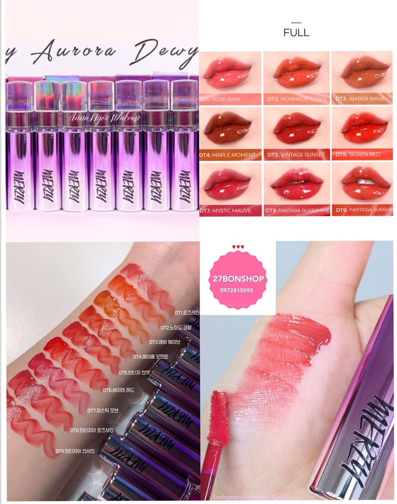 Son Tint Bóng Merzy Aurora Dewy Tint