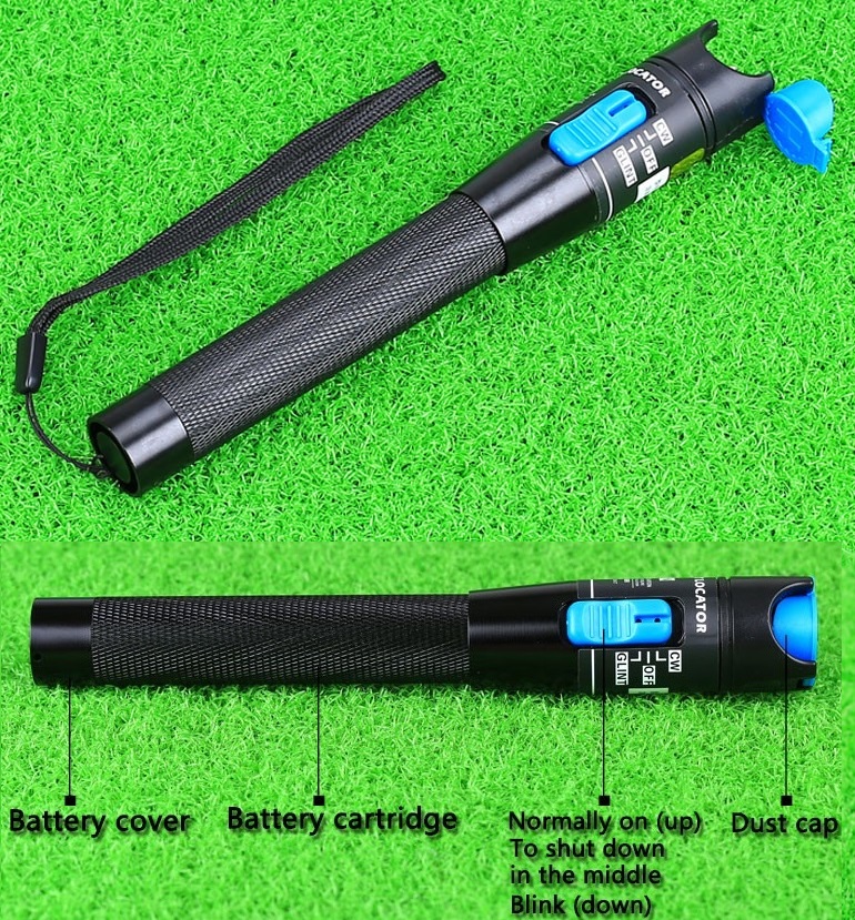 Bút dò lỗi sợi cáp quang HT-5km tặng 1 đôi pin