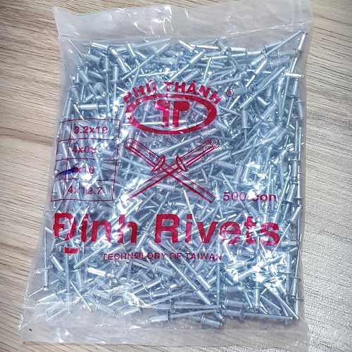 Gói 500 Cây Đinh Rút Rive Nhôm 4x10mm Đinh Vít Rive Chuyên Dùng Cho Kềm Rút Rive Sửa Chữa Và Thi Công Cửa Nhôm Sắt