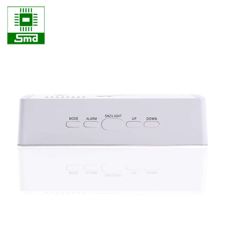 Đồng hồ led để bàn mặt gương - Led xanh lá