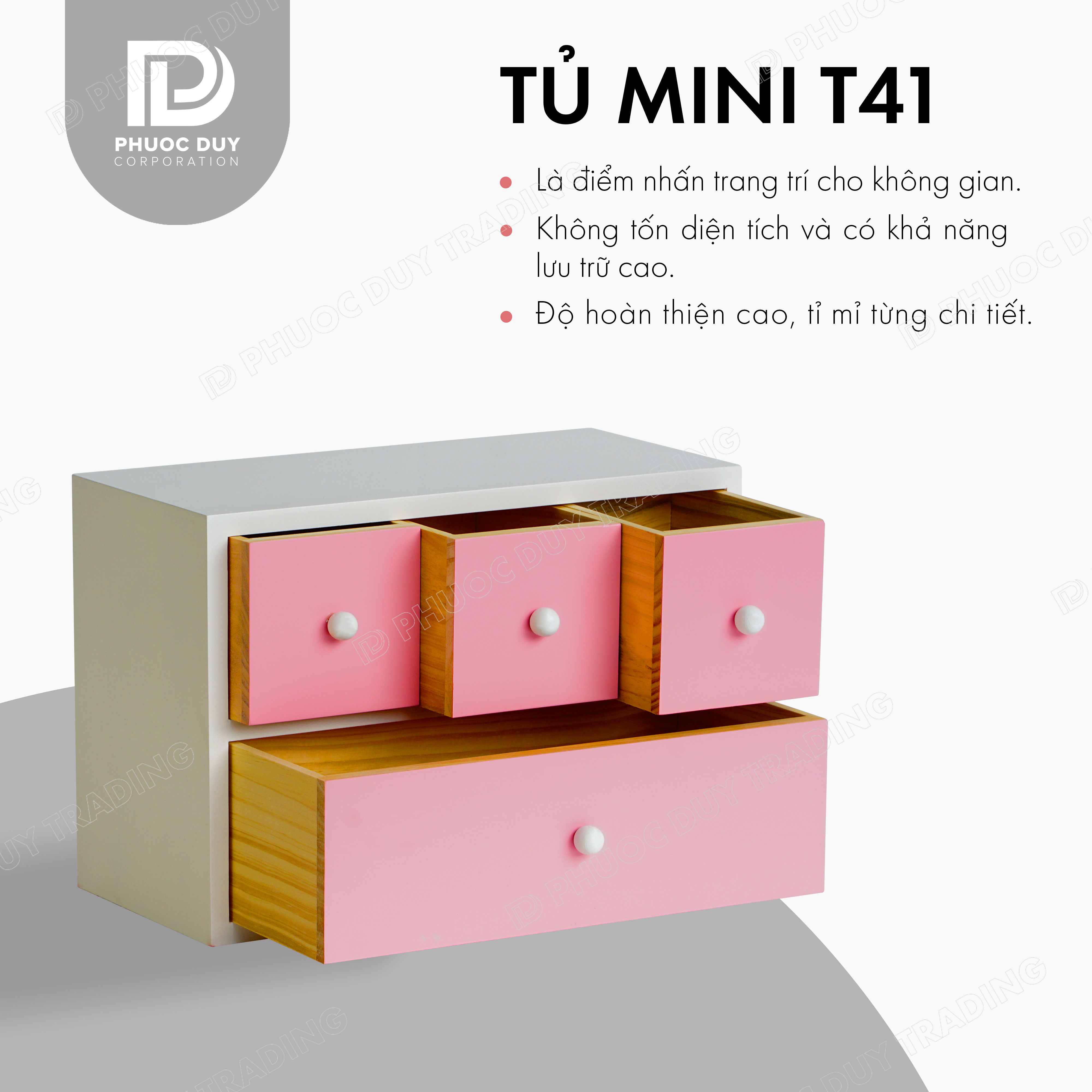 Tủ mini để bàn đa năng - Tủ nữ trang mỹ phẩm T41