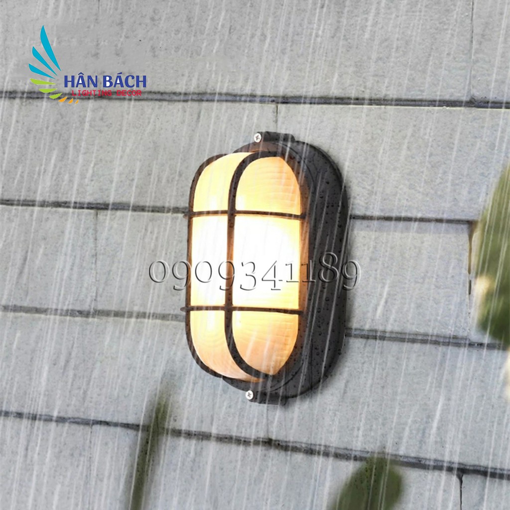 Đèn vách,đèn treo tường,đèn gắn cột ngoài trời - kèm bóng HABALI