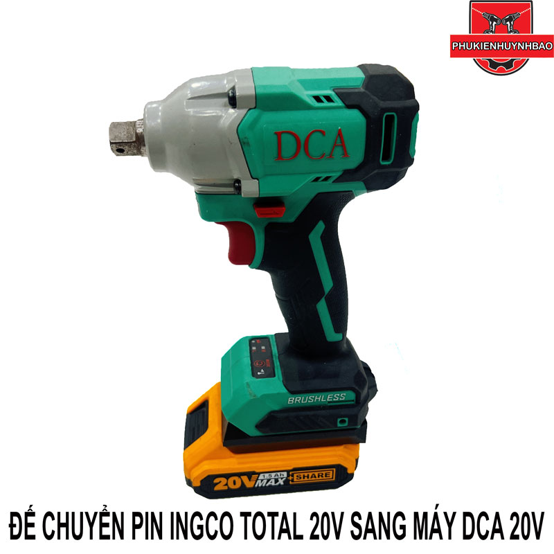 Ngàm Đế Chuyển Pin Ingco Total Sang Máy DCA 20V - DongCheng 20V - DCK 20V