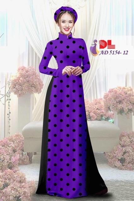 [HCM]Vải áo dài chấm bi