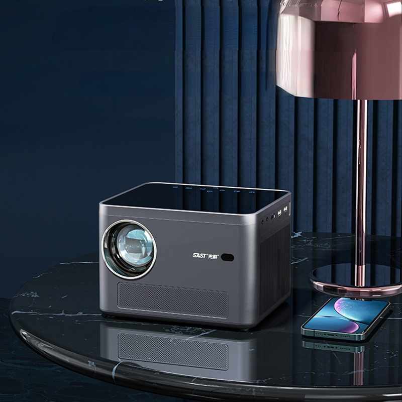 POCKETOP Máy chiếu thông minh HD rạp hát tại nhà điện thoại di động không dây máy chiếu cùng màn hình