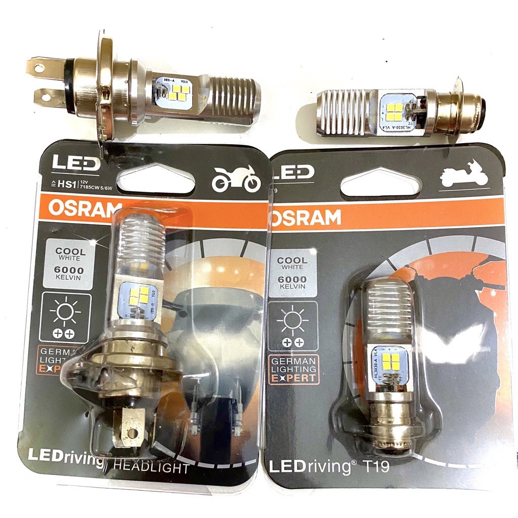 Bóng đèn pha led osram chính hãng chân m5-h4 sáng gom-bảo hành 1 năm