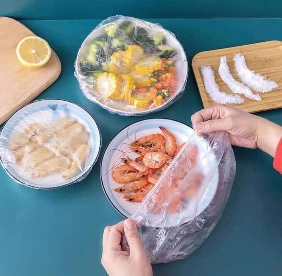 Túi bọc thực phẩm có chun, combo 300 chiếc bọc tiện lợi