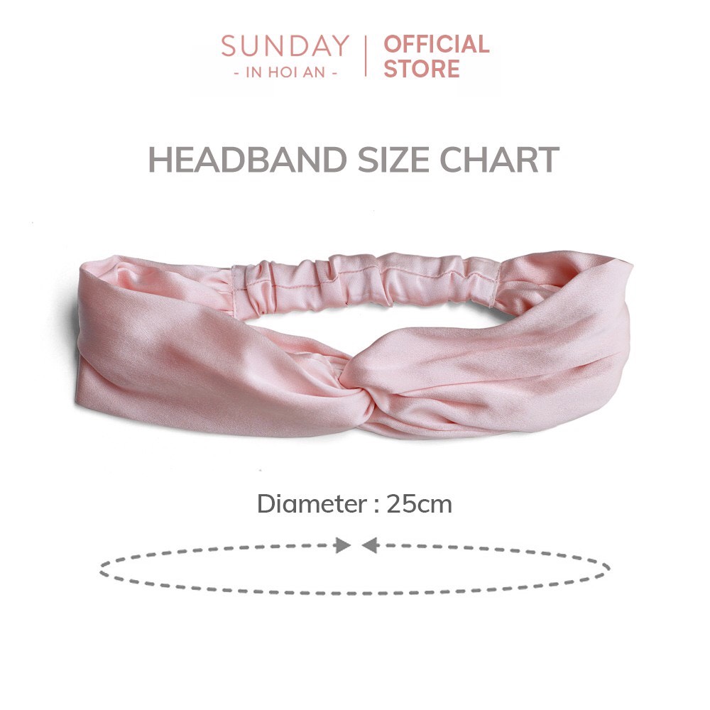 Băng Đô SUNDAY Lụa Mulberry 100% | 100% Mulberry Silk Headband