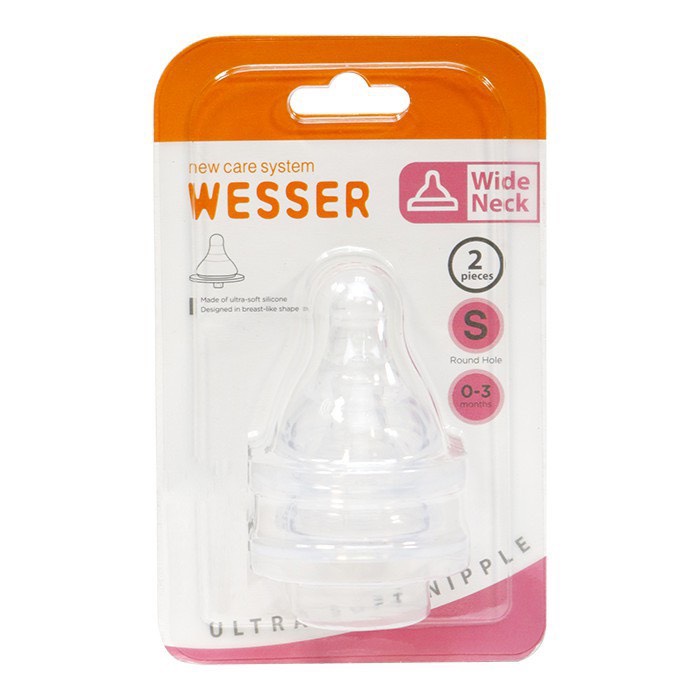 Wesser Núm vú/ti cổ rộng size S/M/L vỉ 2 cái