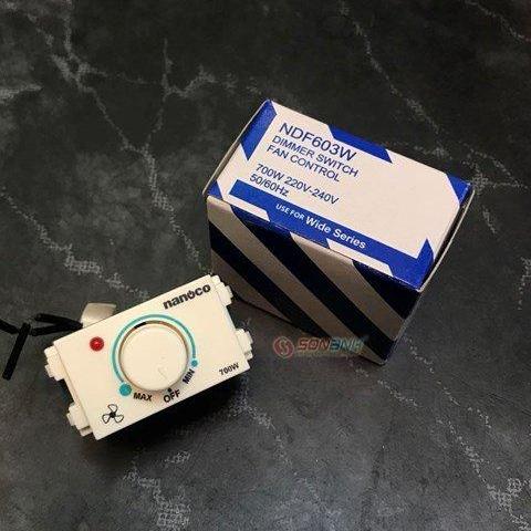 CHIẾT ÁP, DIMMER QUẠT PANASONIC (NANOCO) DÙNG CHO MẶT WIDE - 700W