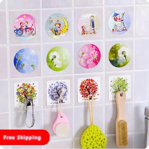 Móc dán tường 3D hoạ tiết độc đán siêu dính