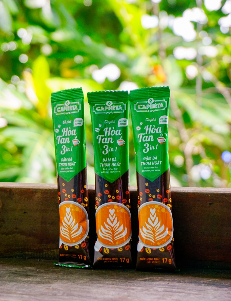 CAPHETA Cà phê hòa tan 3in1 (xanh) 340g