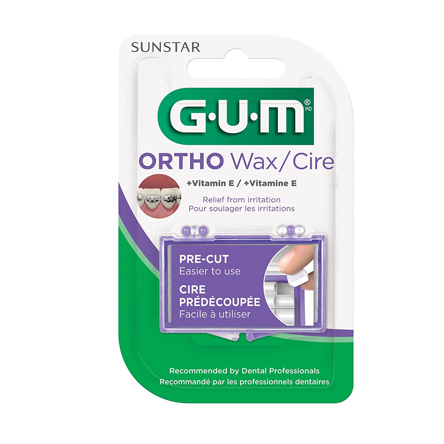 [HCM]Sáp nha khoa Gum Ortho Wax + Vitamin E dùng cho răng niềng (USA)
