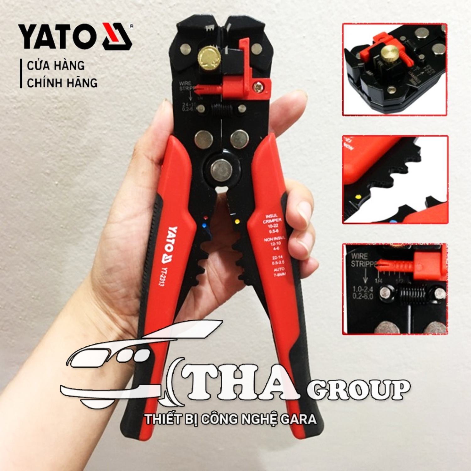 Kìm tuốt dây điện yato yt-2313