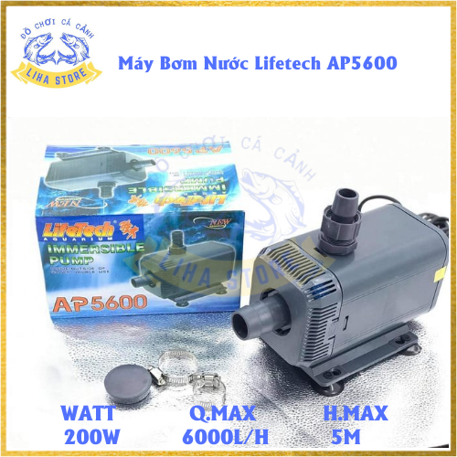 Máy Bơm Nước Lifetech AP5600 (200W - 6000L/H - 5M) - Máy Bơm Hồ Cá Cao Cấp