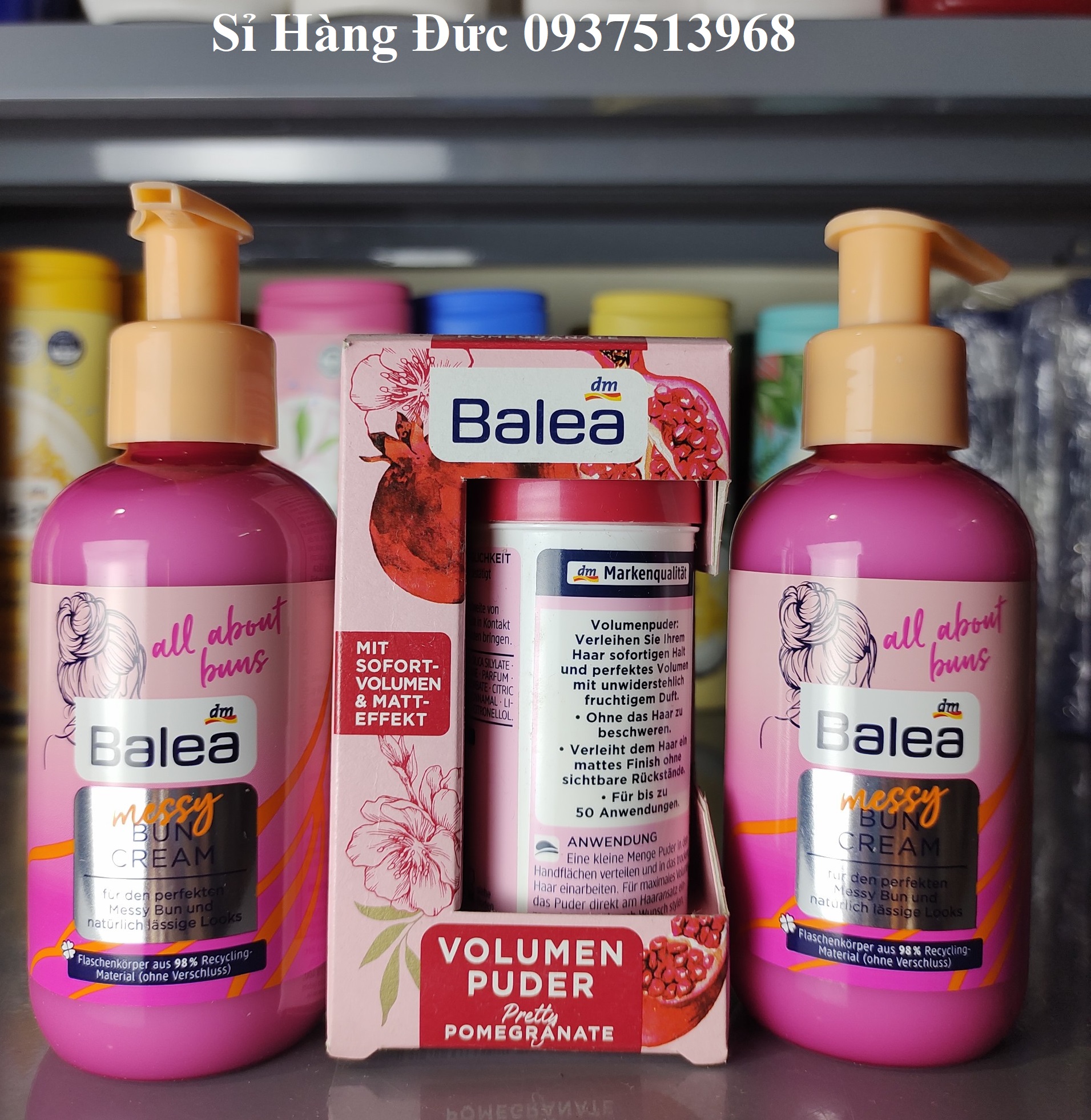 [Hàng Đức chính hãng.HN] Bột kem xịt làm phồng chân tóc Balea hàng Đức đủ bill {hangducairberlin}