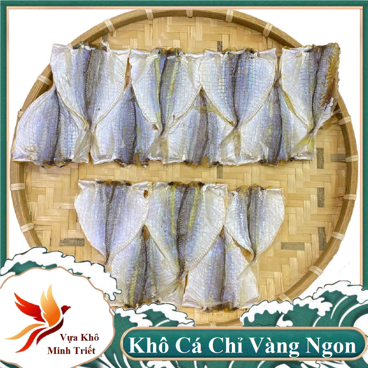 1kg KHÔ CÁ CHỈ VÀNG LOẠI 1 CÀ MAU- VỰA KHÔ MINH TRIẾT