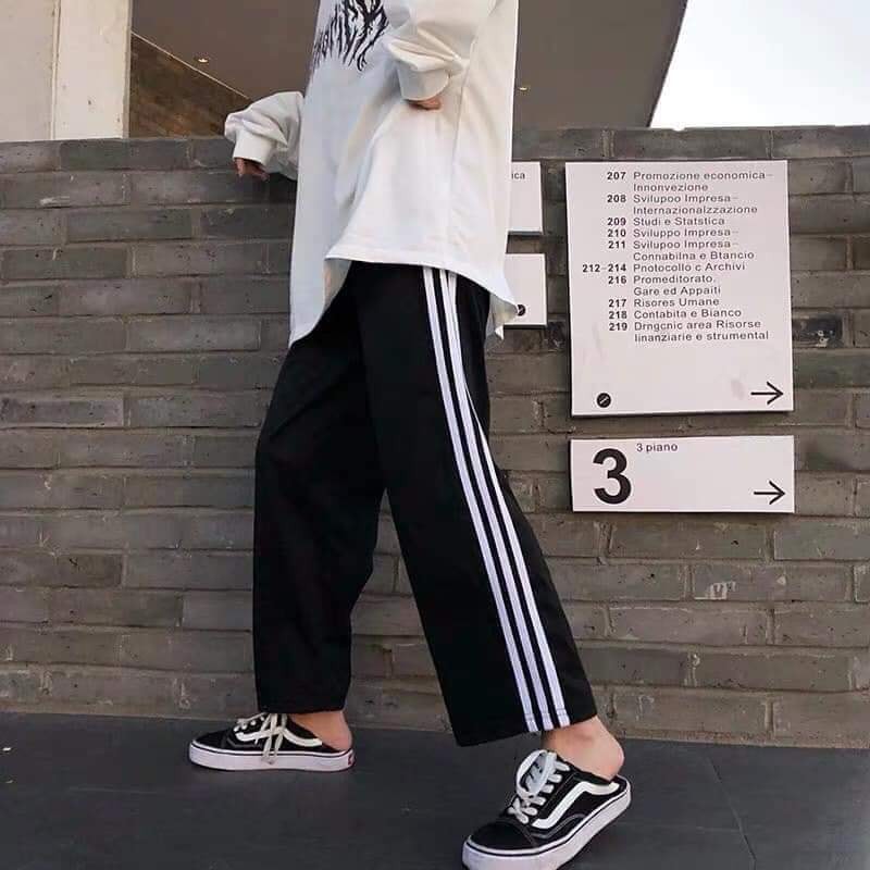 Quần ỐNG RỘNG 3 SỌC  unisex