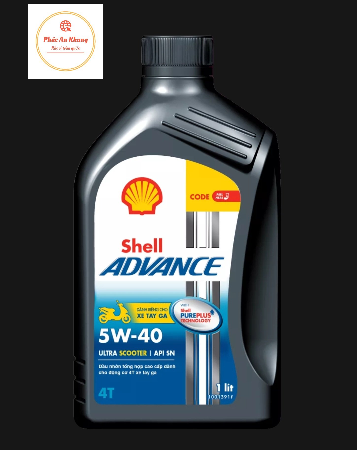 [XE TAY GA 0.8L]- Shell Advance Ultra 5W40  Scooter 0.8L