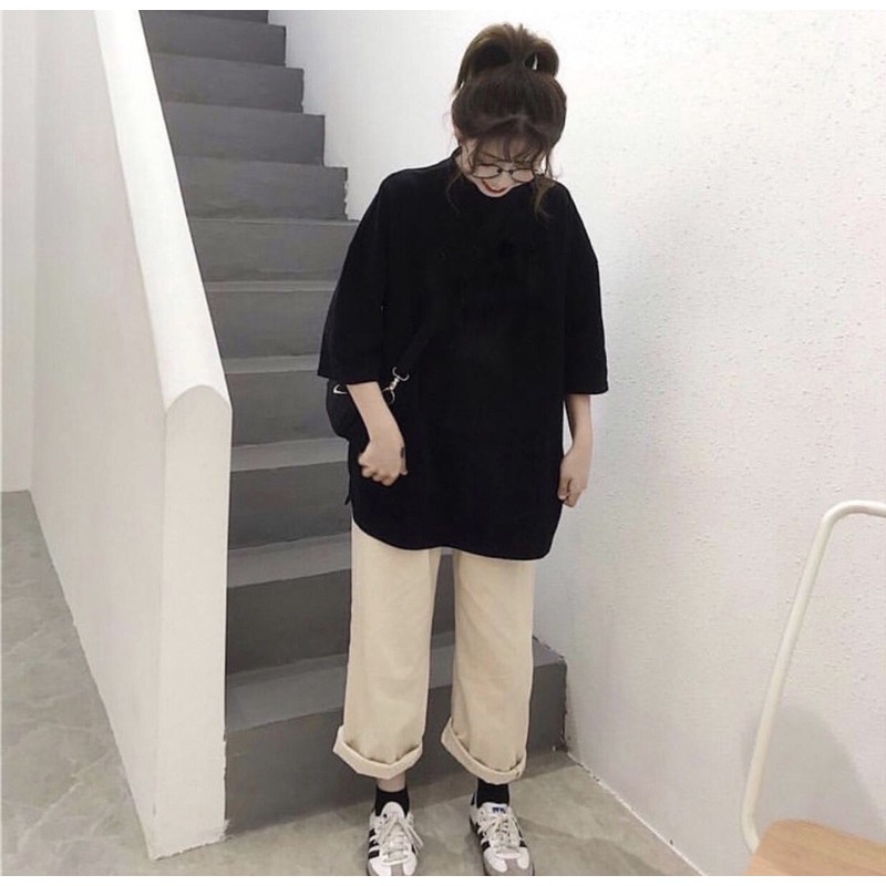 [HCM]Quần Kaki Basic Pants Unisex ( Đen - Tan )