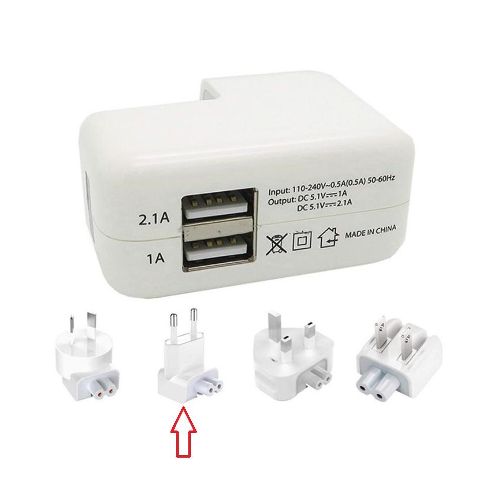Củ sạc 2 cổng USB đa năng