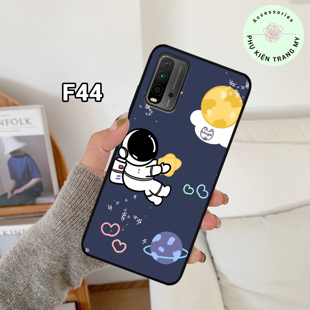 Ốp lưng xiaomi redmi 9t/ poco m3- ốp lưng điện thoại xiaomi in hình vũ trụ đáng yêu, gấu vũ trụ