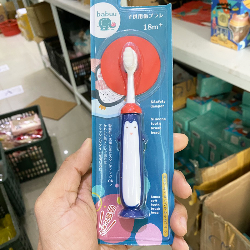 Bàn chải đánh răng trẻ em lông mềm Babuu