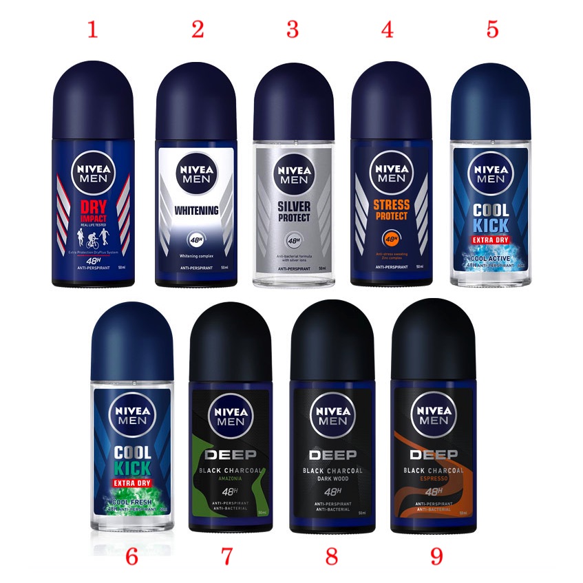LĂN KHỬ MÙI NIVEA MEN  BRIGHTENING - THÁI LAN 50ML