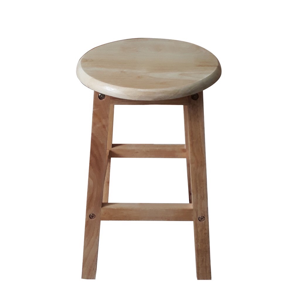 [HCM]GHẾ ĐÔN GỖ CAO SU CAO 45CM
