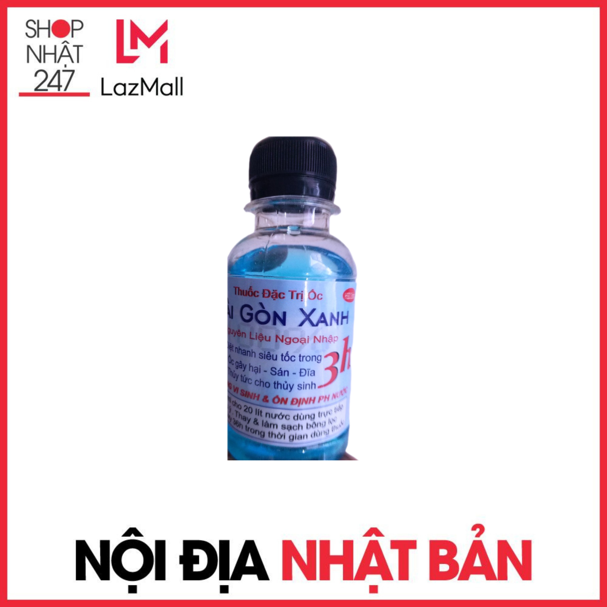 Thuốc diệt ốc hại cho hồ thủy sinh ,cá cảnh sài gòn xanh 100ml