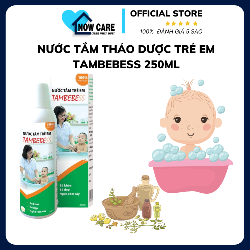 Nước tắm thảo dược trẻ em tambebess 250ml