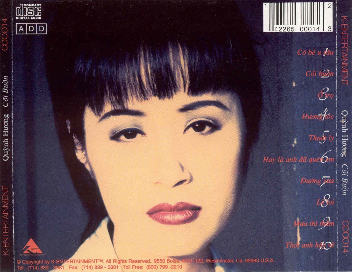 Cõi Buồn - Quỳnh Hương (K Entertainment CD014)