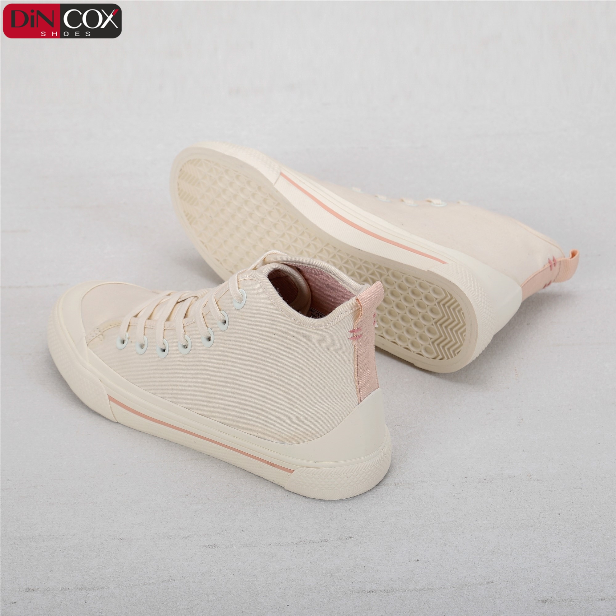 Giày Sneakers Nữ DinCox White D09