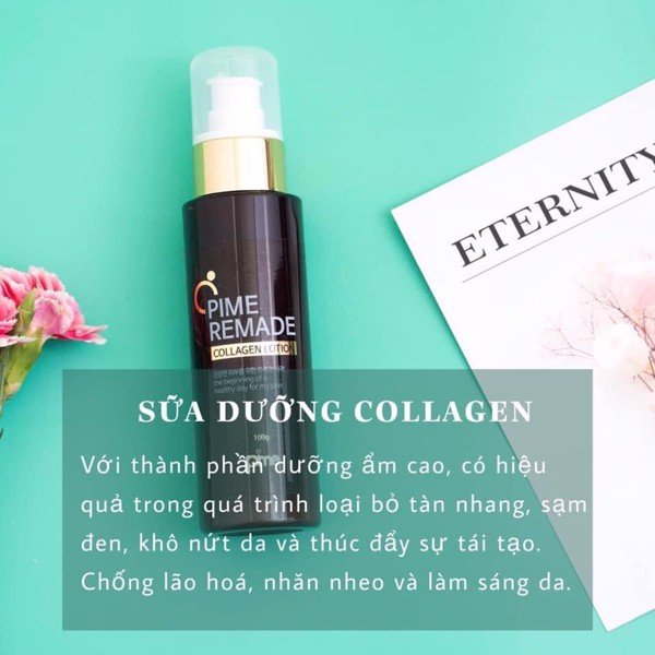 Sữa dưỡng da collagen pime remade lotion 100g - tinh chất phục hồi da - tái tạo da - chống lão hóa