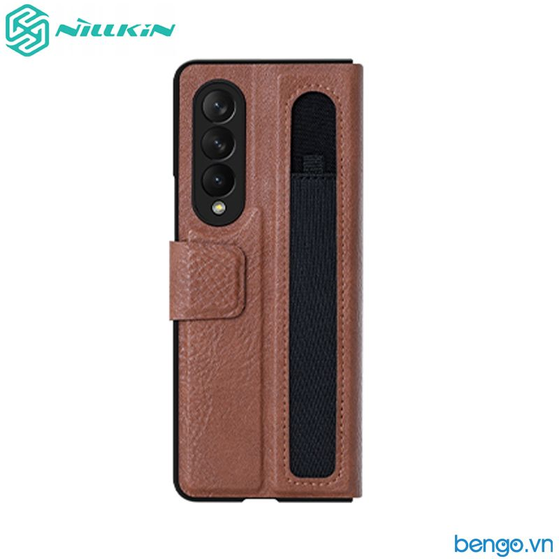 Bao da samsung galaxy z fold 3 nillkin aoge leather